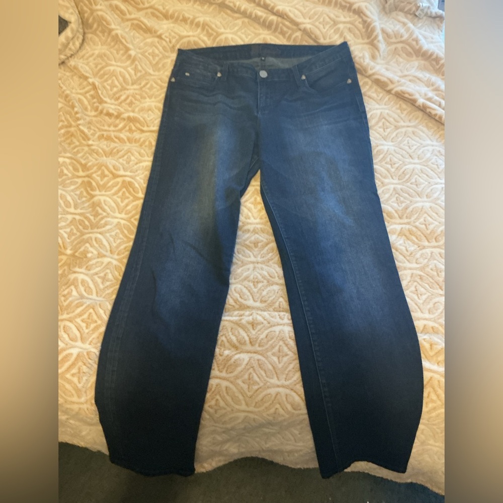 Kut from the Kloth Dark Wash Straight Leg Jeans – Women’s Size 14 - Picture 2 of 5